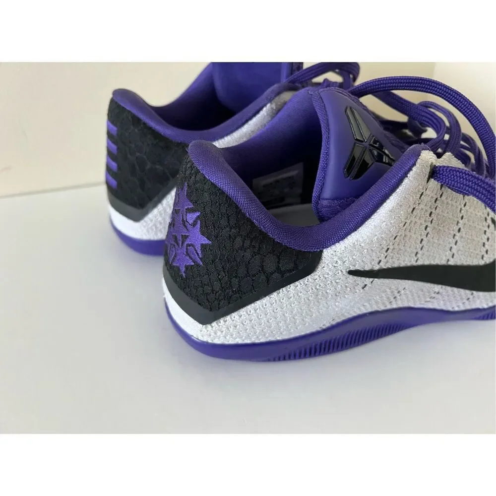 Nike Kobe XI Elite Low ID Lakers purple and white Rare 903710-991 Mens Size10
